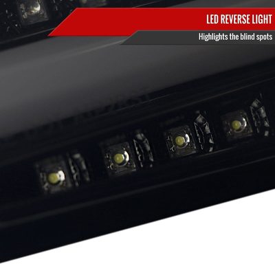 2015-2021 Subaru WRX Sequential White Bar LED Tail Lights Glossy Black/Smoke