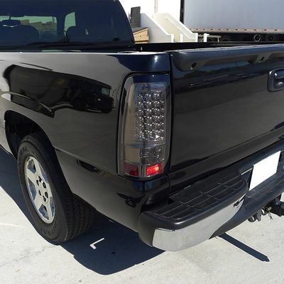 1999-2002 Chevy Silverado/ 1999-2006 GMC Sierra LED Tail Lights Chrome/Smoke