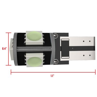 T10 5 SMD LED Bulb w/ Integrated Canbus - 2PC White