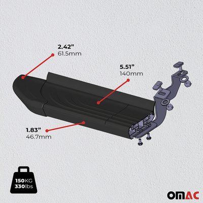 2015-2024 Chevrolet Colorado / GMC Canyon Nerf Bar Side Step Running Boards Alu