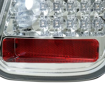 2005-2006 Mini Cooper S LED Tail Lights Chrome Housing/Clear Lens