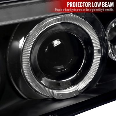 1992-1998 BMW E36 3 Series Coupe/Sedan Dual Halo Projector Headlights Black