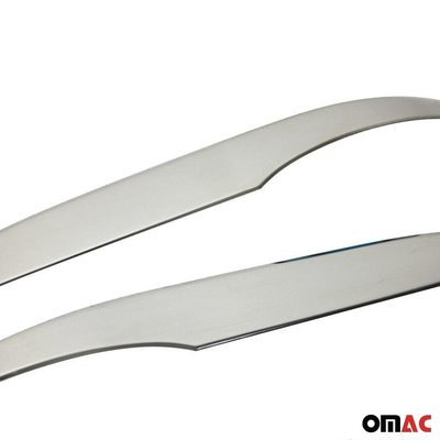 2016-2023 Toyota Hilux Side Mirror Cover Caps Stainless Steel Silver 2 Pcs