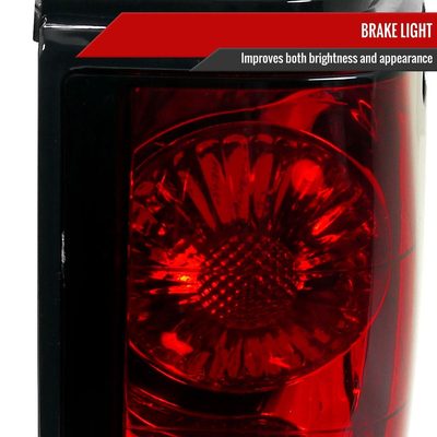 1982-1994 Chevy S10/Blazer GMC S15/Sonoma Tail Lights Chrome/Red Clear Lens