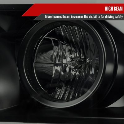 2007-2013 Toyota Tundra/ 08-2017 Sequoia LED CBar Projector Headlights Black