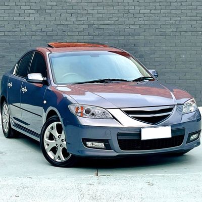 2004-2009 Mazda 3 Sedan Projector Style Headlights Chrome Housing/Clear Lens