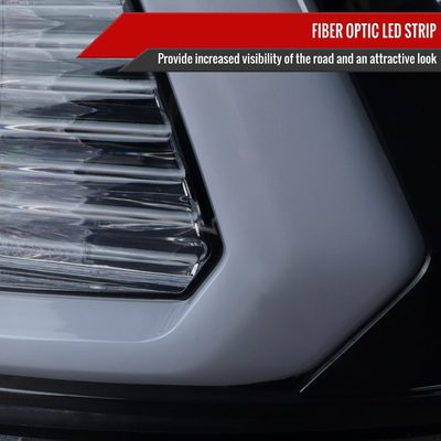 2009-2018 Dodge RAM 1500 / 2500 3500 LED C-Bar Headlights Glossy Black