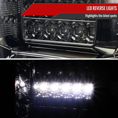 2018-2020 Ford F-150 LED Tail Lights Chrome Housing/Red Smoke Lens
