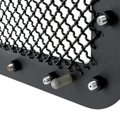 2007-2013 GMC Sierra 1500 NBS Rivet Style Black S.Steel Mesh Grille Insert