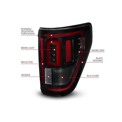 Anzo Smoked Black LED Tail Lights 311474