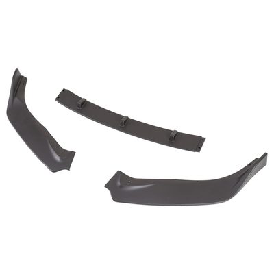2016-2019 Nissan Sentra Matte Black Polypropylene 3Pcs Bumper Lip Spoiler