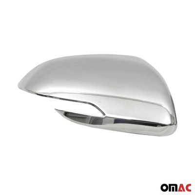 2018-2023 Kia Rio Side Mirror Cover Caps Stainless Steel Silver 2 Pcs