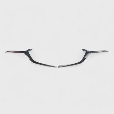 2019-2025 Mazda 3 Grille Overlay Gloss Black 2Pcs ABS Plastic