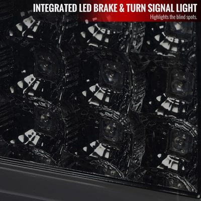 2003-2006 Chevy Silverado LED Tail Lights - G2 Chrome Housing/Smoke Lens