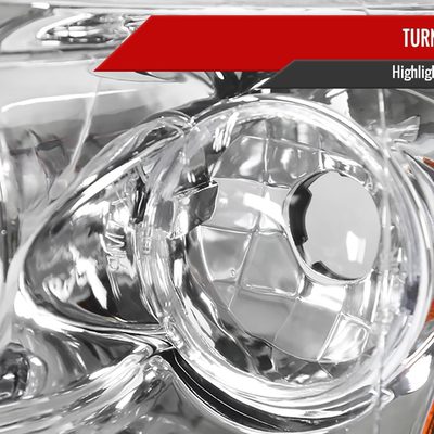 1999-2000 Honda Civic Dual Halo Projector Headlights Chrome/Clear Lens