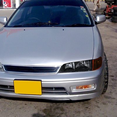 1994-1997 Honda Accord Factory Headlights & Amber Corner Lights Matt Black