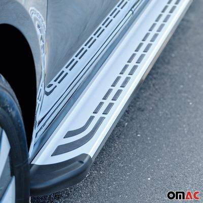 2017-2026 Land Rover Discovery Running Boards Side Steps Silver & Black