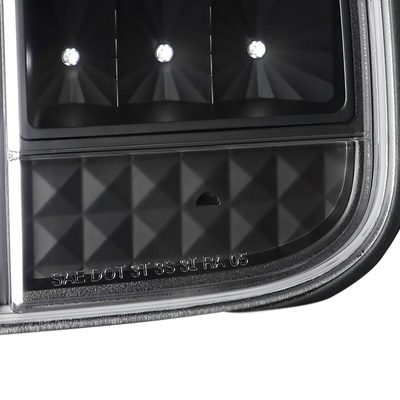 2005-2009 Ford Mustang Sequential LED Tail Lights Matte Black/Clear Lens