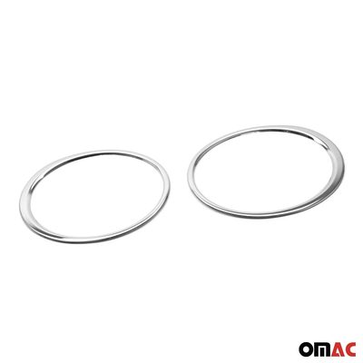 2011-2014 Nissan Juke Fog Light Headlight Lamp Surround Cover Silver 2 Pcs