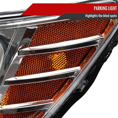 2009-2020 Dodge Journey Factory Style Headlights Chrome Housing/Clear Lens