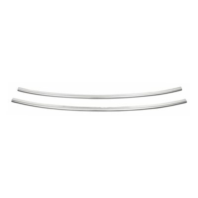 2011-2014 VW Jetta A6 Front Bumper Trim Molding Stainless Steel Silver 2 Pcs