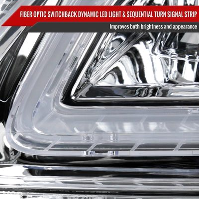 2008-2011 Mercedes Benz W204 C-Class Full LED Projector Headlights Chrome