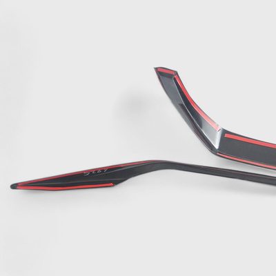 2019-2023 Nissan Maxima Grille Overlay Gloss Black 2Pcs ABS Plastic