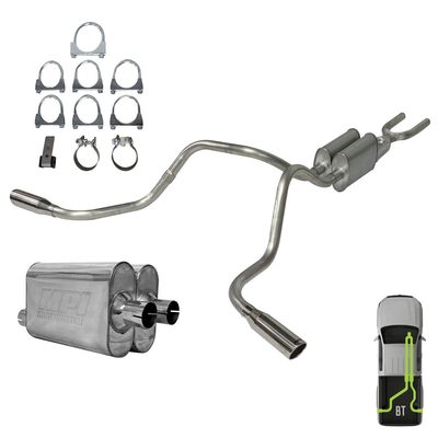 Toyota Tundra, 2014-2021, 5.7L - Stainless - MPI Exhaust Cat-Back Dual Exhaust Kits
