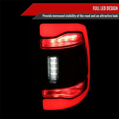 2009-2018 Dodge RAM 1500 2500 3500 LED Bar Tail Lights Chrome/Smoke
