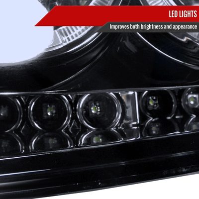 2004-2008 Ford F-150/ 06-2008 Lincoln Mark LT Dual Halo Headlights Smoke