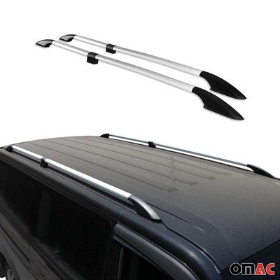 2014-2026 RAM ProMaster 1500 2500 3500 L1-H1 Roof Rack Side Rails Aluminium Silver 4 Pcs