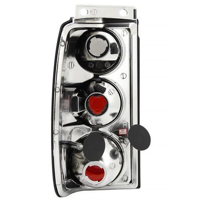 1995-1997 Ford Explorer Tail Lights Chrome Housing/Clear Lens