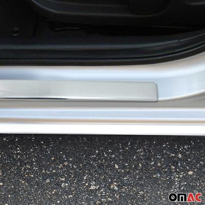 2004-2010 BMW X3 Door Sill Scuff Plate Scratch Protector Stainless Steel Chrome 4Pcs