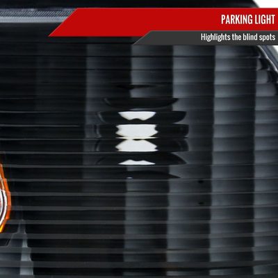 1998-2011 Ford Crown Victoria Factory Headlights Corner Signal Lights Black