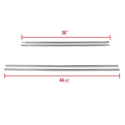 2007-2009 Chevy Avalanche/Suburban Stainless Steel Side Door Trim Set 4Pcs