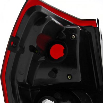2005-2008 Dodge Magnum Tail Lights Matte Black Housing/Red Clear Lens