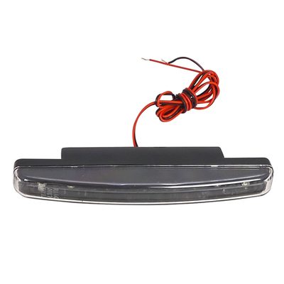 Universal 4W 8 LED 6000K Daytime Running Lights Matte Black Housing/Clear Lens