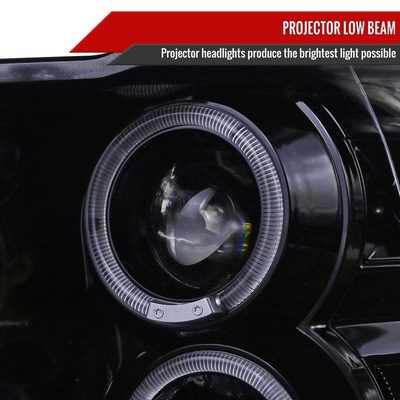 2009-2018 Dodge RAM 1500 / RAM 2500 3500 Dual Halo Headlights Smoke