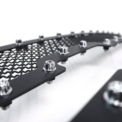 2003-2006 Chevy Silverado/Avalanche Rivet Black Steel 2PC Mesh Grille Insert