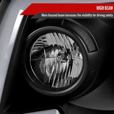 2005-2011 Toyota Tacoma LED Bar Projector Headlights Turn Signal Lights Black