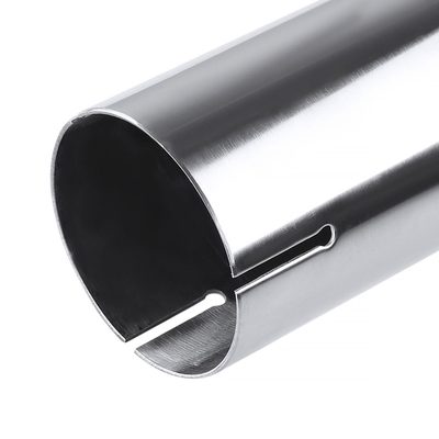 Universal 2.5" Inlet/4.125" Outlet Chrome Steel Angled Burnt Blue Exhaust Tips