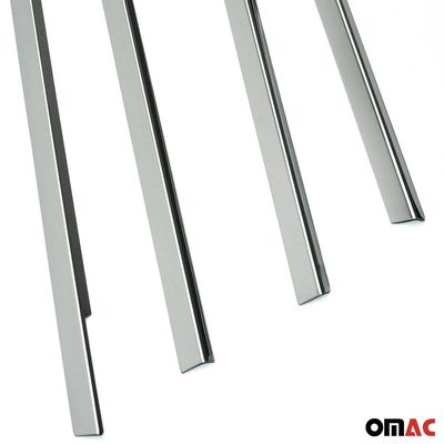 2006-2011 Hyundai Accent Window Molding Trim Streamer Stainless Steel Silver 4 Pcs