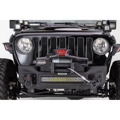 Bumper Delantero Rockline Stubby Winch Para Wrangler JL/JLU / Gladiator JT 18-26 (3 y 5 puertas.)