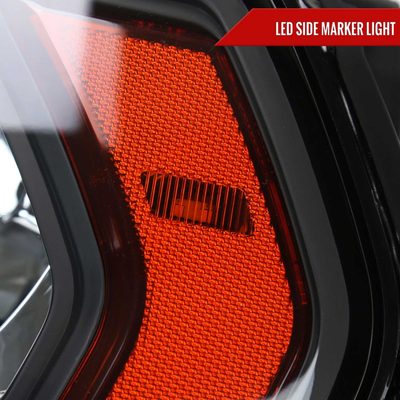 For Dodge RAM 2500 3500 2019-2024 Factory Style Crystal Headlight Driver Side Only Black Housing Clear Lens