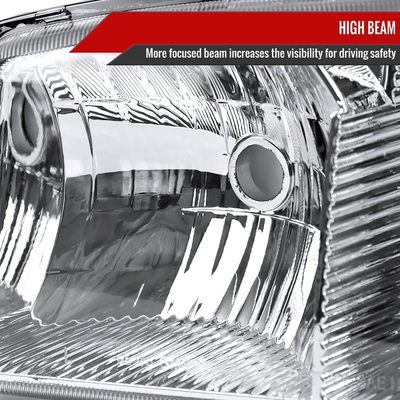 1999-2006 GMC Sierra/Yukonk/Yukon XL Crystal Headlights Amber Reflector Chrome