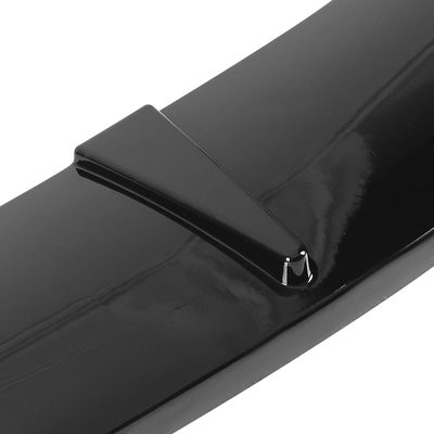 Universal Glossy Black Polypropylene 3Pcs Bumper Lip Spoiler Splitter Set