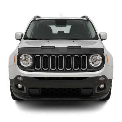 2015-2024 Jeep Renegade Car Bonnet Mask Hood Bra Black Chequered