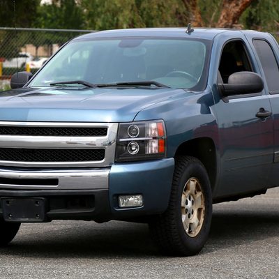 2007-2013 Chevy Silverado 1500 2500HD 3500HD Dual Halo LED Headlights Black