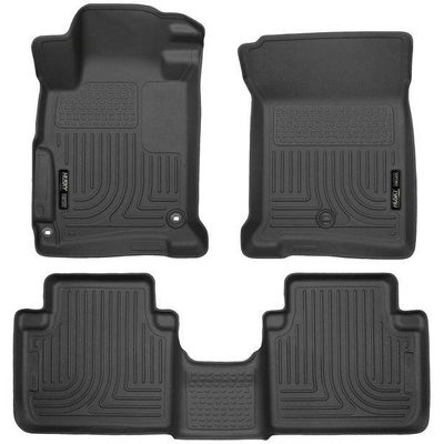 Tapetes Husky Weatherbeater 1ra y 2da Fila color Negro para Accord 13-17