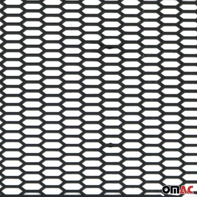 28.74" x 8.26” Trimmable Black ABS Plastic Honeycomb Mesh Grill Spoiler Bumper
